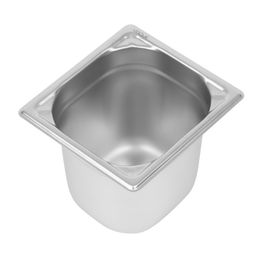 Vogue Heavy Duty Stainless Steel 1/6 Gastronorm Tray - 150mm 2.2Ltr