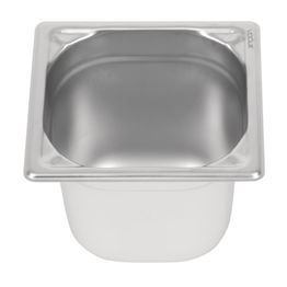 Vogue Heavy Duty Stainless Steel 1/6 Gastronorm Tray - 150mm 2.2Ltr alternative