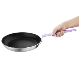 Hygiplas Aluminium Non-stick Teflon Platinum Plus Frying Pan with Purple Handle 28cm alternative