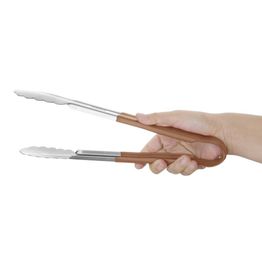 Hygiplas Colour Coded Brown Serving Tongs 300mm alternative