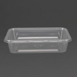 Fiesta Recyclable Plastic Microwavable Containers with Lid alternative