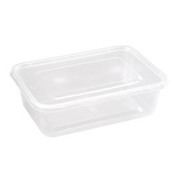 Fiesta Recyclable Plastic Microwavable Containers with Lid alternative