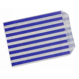 Stronghold Striped Purple Paper Bag 13 x 18 cm (5" x 7")