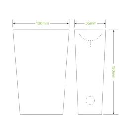 Large Unlined BioBoard Enclosed Chip Box alternative