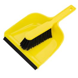 Jantex Dustpan &amp; Brush Set - Yellow alternative