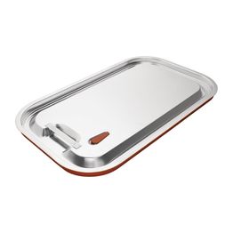 Vogue Stainless Steel &amp; Silicone Sealable Gastronorm Lid- GN 1/1. Full Size