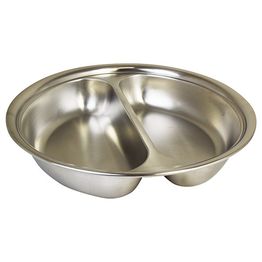 2-Div Round Food Pan W36100 &amp; X32681g Chafer
