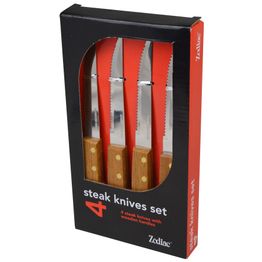 Wooden Handled Steak Knives