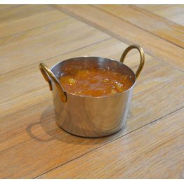 Charlotte Stainless Steel Sauce Pan With Gold Handles - 10cm alternative