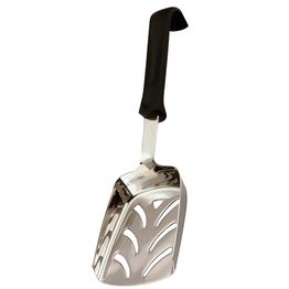 Chip Scoop Stainless Steel Polypropylene Black Handle