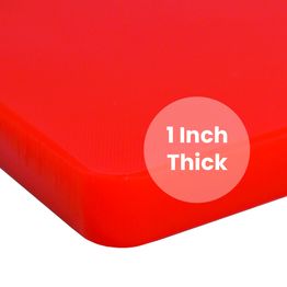 Chopping Board 18in X 12in X 1in Red