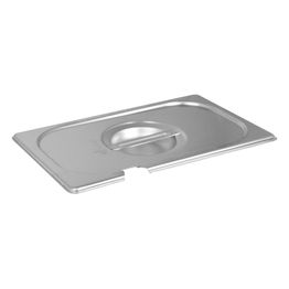 Gastronorm - 1/4 - Stainless Steel - Cover, Notched
