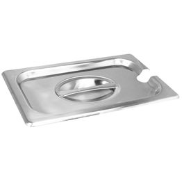 Gastronorm - 1/4 - Stainless Steel - Cover, Notched