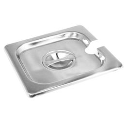 Gastronorm - 1/6 - Stainless Steel - Cover, Notched