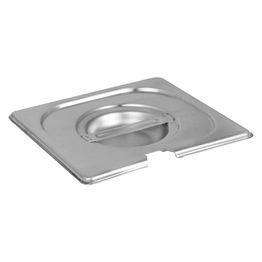 Gastronorm - 1/6 - Stainless Steel - Cover, Notched