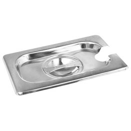 Gastronorm - 1/9 - Stainless Steel - Cover, Notched