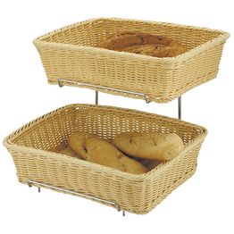 Polyrattan Basket Heavy Duty 2pc 36x27x9cm