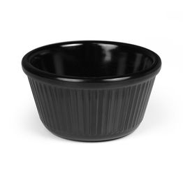Ramekin Black Ribbed 4oz
