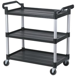 Service Trolley 102 X 49 X 100cm Black