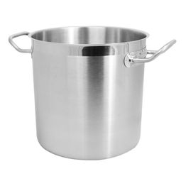 Stainless Steel Deep Stock Pot - Induction Base 24cm / 10.7L