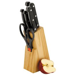 Sunnex 5pc Knife &amp; Scissors In Wooden Block