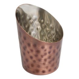 Tapered Presentation Cup - Hammered - Antique Copper