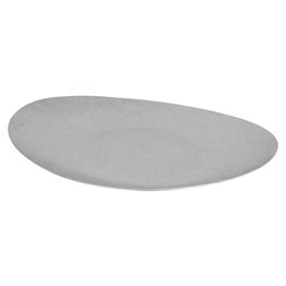 Vintage Steel Elliptical Shallow Plate 29.2cm X 24.2cm X 3cm