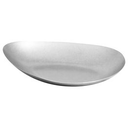 Vintage Steel Triangle Oval Plate 30cm X 20cm X 4.8cm