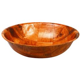 Woven Wood Bowl Round 25cm / 10in