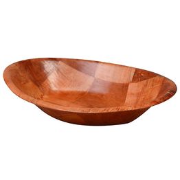 Woven Wood Oval Bowl 19 X 25.5cm / 7inx10in