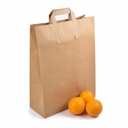 Extra Large Brown Kraft Paper Carrier Bags Tape Handle