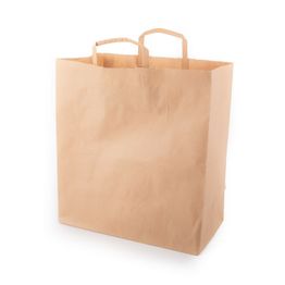 Extra Wide Heavy Duty Spermarket Brown Kraft Carrier Tape Handle