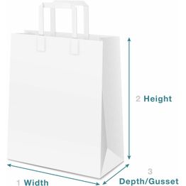 Medium Paper Carrier Twist Handle Black 32cm x 41cm x 12cm alternative