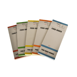 Single Copy Food Order Pad Pad 84