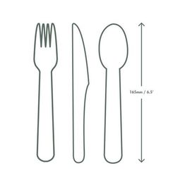 Compostable Wooden Cutlery Pack (Knife, Fork, Napkin &amp; Spoon) alternative