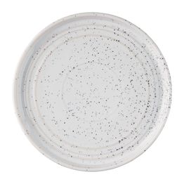 Olympia Cavolo Flat Round Plates White Speckle 180mm