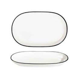 Modest Black Oval Platter 28 x 18cm / 11" x 7"