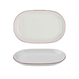 Modest Maroon Oval Platter 33 x 21cm / 13" x 8.25"
