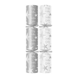 Swantex 10" Silver Dazzling Star Christmas Crackers - Contents 1 C500-SDZ-1