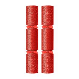 Swantex 12" Red Fleur De Lys Christmas Crackers - O Contents C242-RDF-O