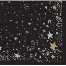 Swantex 40cm Swansoft Midnight Sparkle Paper Napkins SFT-MIN