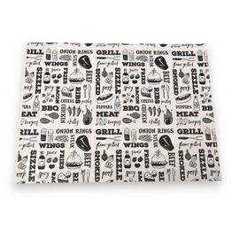 Vegware 400 x 300mm Grill Theme Printed Greaseproof Papers  alternative