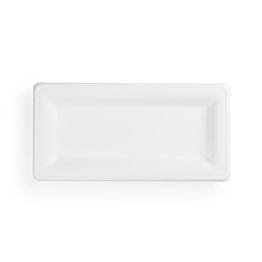 Vegware 10 X 5in Rectangular Bagasse Plate - VWRP-10