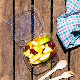 Vegware 16oz PLA Hinged Deli Container - VHD-16 alternative