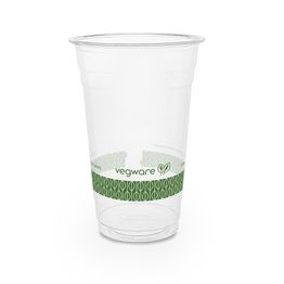 Vegware R600Y 20oz PLA Plain Cold Cup, 96-Series