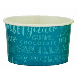 5oz Ice Cream Tub Melody Double Scoop Blue