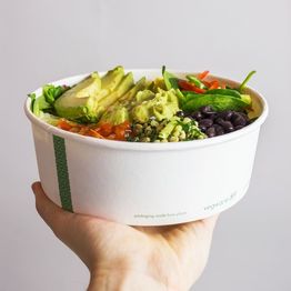 Vegware 32oz PLA-Lined Paper Food Bowl - RSC-32 alternative