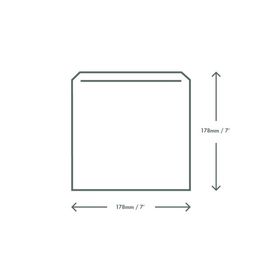 Vegware 7 X 7in Recycled Kraft Flat Bag - 201254S alternative