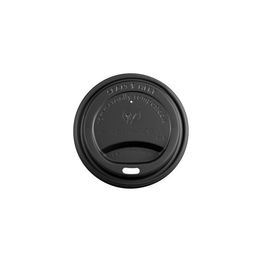 Vegware 79-Series Cpla Hot Cup Lid, Black - VLID79SB