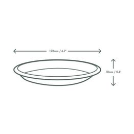 Vegware 7in Round Palm Side Plate - PL07RO alternative